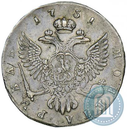Picture 1 rouble 1751 year ММД 