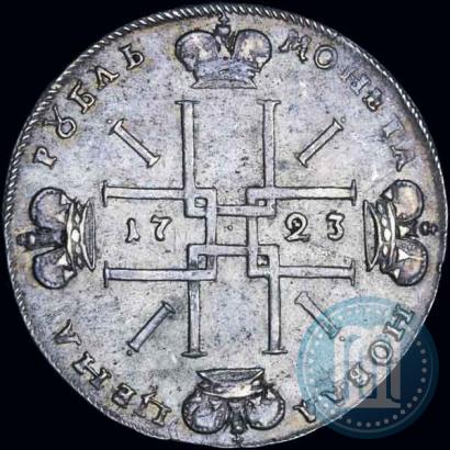 Фото 1 рубль 1723 года OK "Портрет в горностаевой мантии"