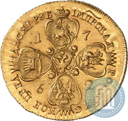 Фото 10 рублей 1762 года ММД 
