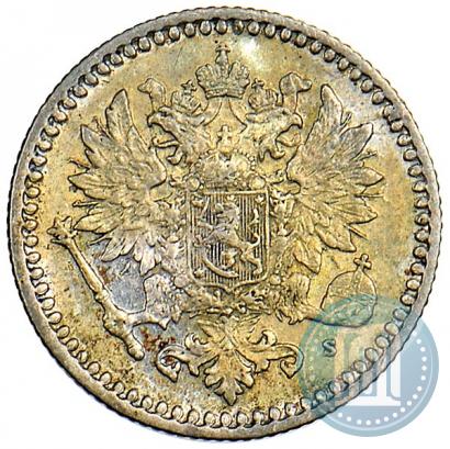Фото 50 пенни 1869 года S 