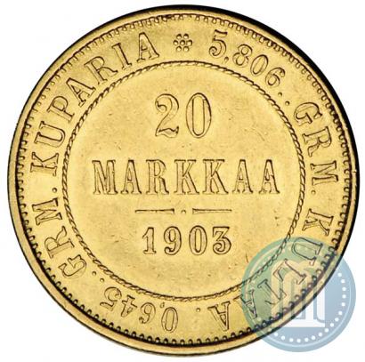 Picture 20 markkaa 1903 year L 