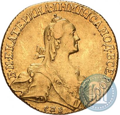 Picture 10 roubles 1766 year СПБ 