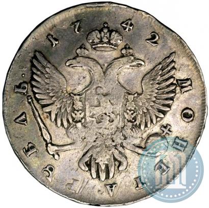 Picture 1 rouble 1742 year СПБ 