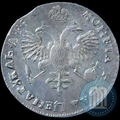 Picture 1 rouble 1719 year OK "Portrait in armour"