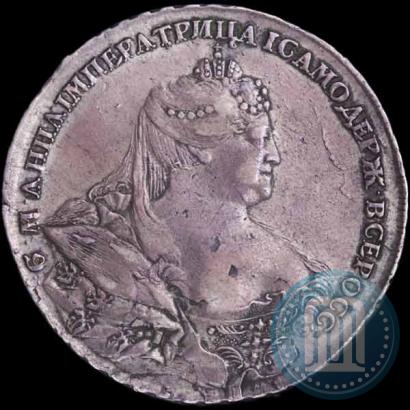 Picture 1 rouble 1737 year  "Portrait by Gedlinger"