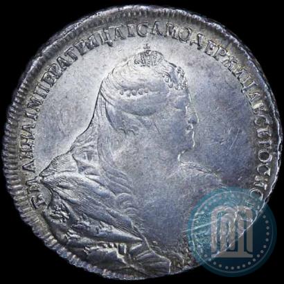 Picture 1 rouble 1740 year  "Moscow type"