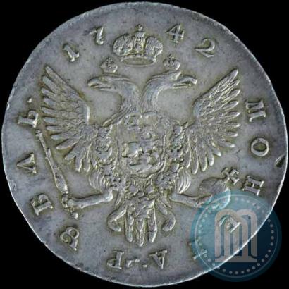 Picture 1 rouble 1742 year СПБ 
