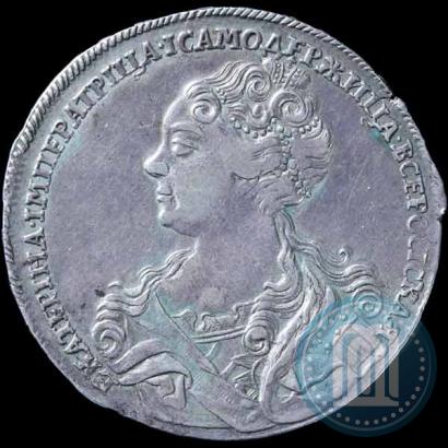 Фото 1 рубль 1726 года  "Московский тип, портрет влево"