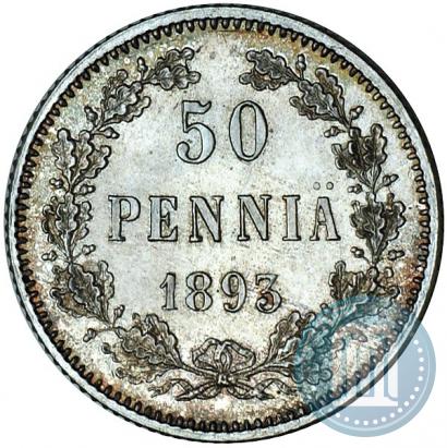 Picture 50 pennia 1893 year L 