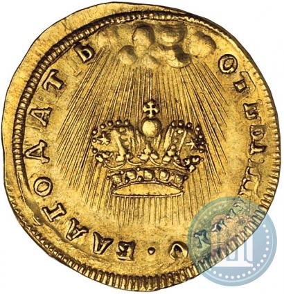 Picture Token Coin 1742 year  "On the coronation of Empress Elizabeth"