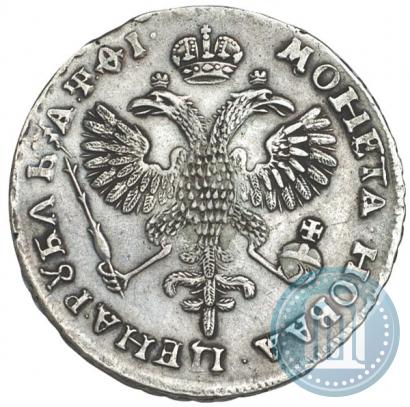 Picture 1 rouble 1719 year OK "Portrait in armour"