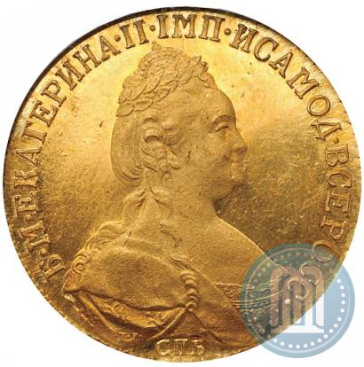 Фото 10 рублей 1782 года СПБ 