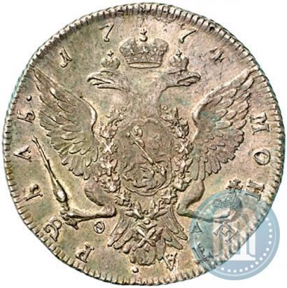 Picture 1 rouble 1774 year СПБ-ФЛ 