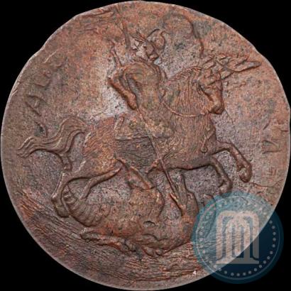 Фото 2 копейки 1757 года  "Номинал над Св. Георгием"