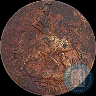 Фото 2 копейки 1757 года  "Номинал под Св. Георгием"