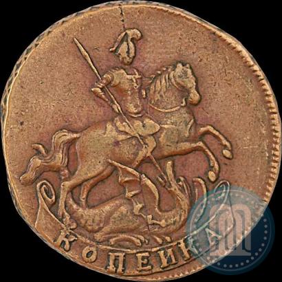 Фото 1 копейка 1757 года  