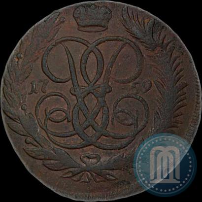 Picture 5 kopecks 1759 year ММ 