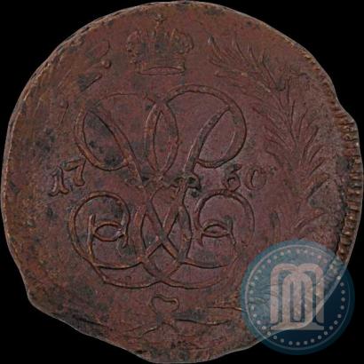 Picture 1 kopeck 1760 year  