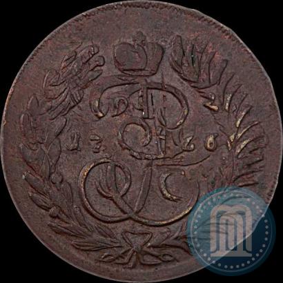 Picture 2 kopecks 1766 year  