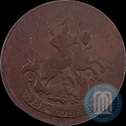 Picture 2 kopecks 1766 year  
