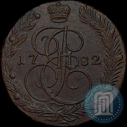 Фото 5 копеек 1782 года ЕМ 