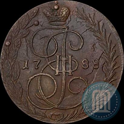 Picture 5 kopecks 1788 year ЕМ 