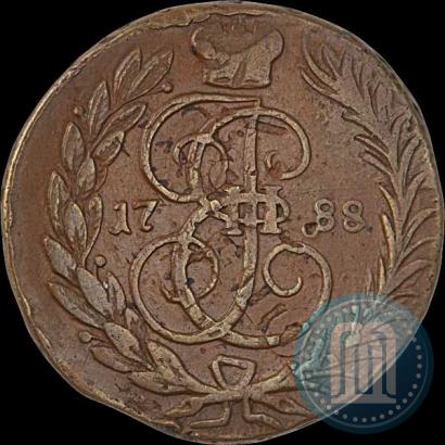 Фото 1 копейка 1788 года ММ 