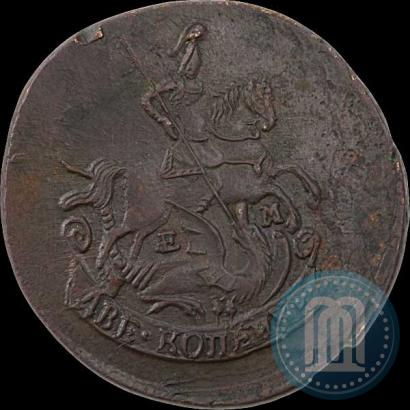 Picture 2 kopecks 1789 year ЕМ 