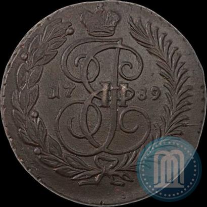 Фото 2 копейки 1789 года АМ 