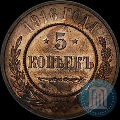 Picture 5 kopecks 1916 year  