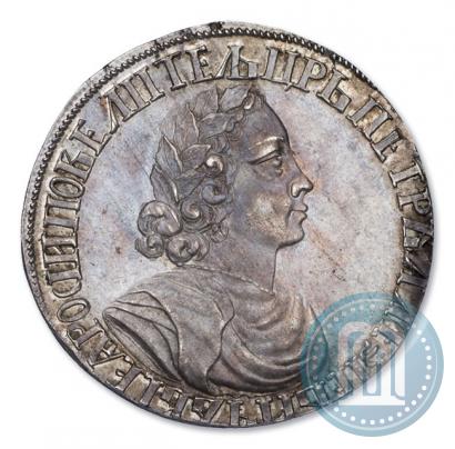 Picture Poltina 1702 year  "Without ribbons near the wreath"