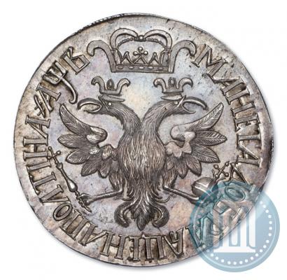 Picture Poltina 1702 year  "Without ribbons near the wreath"