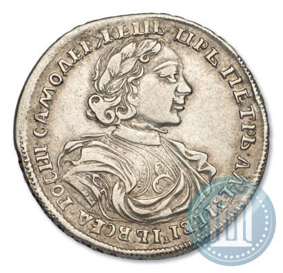 Фото Полтина 1719 года L "Портрет в латах"