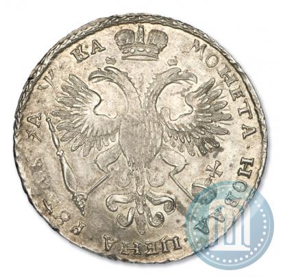 Фото 1 рубль 1721 года K "Портрет в наплечниках"
