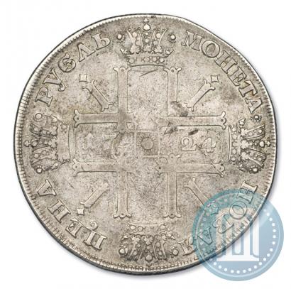 Фото 1 рубль 1724 года СПБ "Солнечный, в латах"