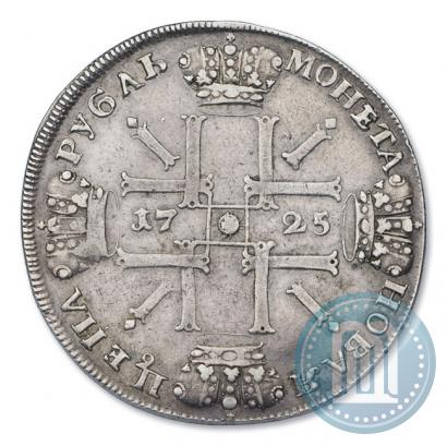 Picture 1 rouble 1725 year СПБ "Sun rouble, portrait in armour"