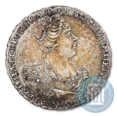 Picture Poltina 1727 year  "Moscow type, portrait turned to the right"