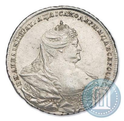 Picture 1 rouble 1737 year  "Moscow type"