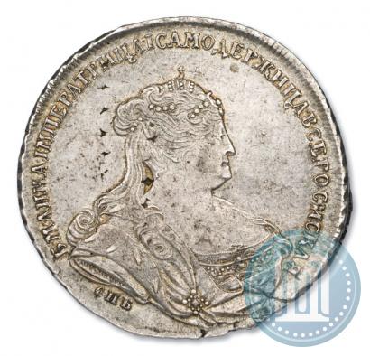 Фото 1 рубль 1738 года СПБ "Петербургский тип"