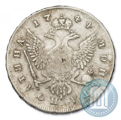 Фото Полтина 1744 года ММД 