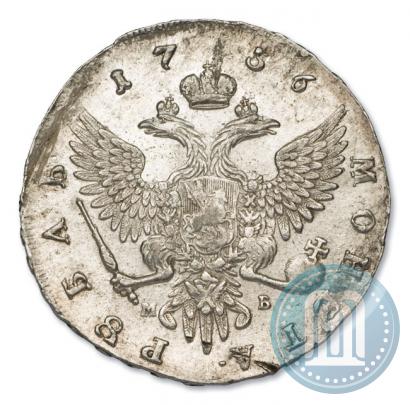 Фото 1 рубль 1756 года ММД-МБ 