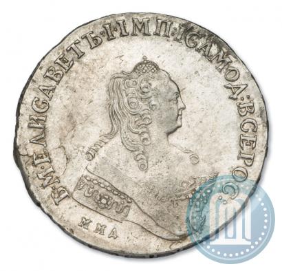 Фото 1 рубль 1758 года ММД-ЕI 