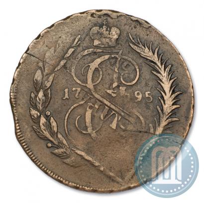 Фото 2 копейки 1795 года ММ 
