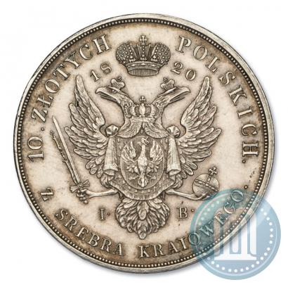 Picture 10 złotych 1820 year IB 