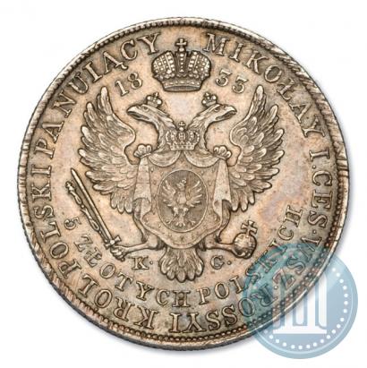 Picture 5 złotych 1833 year KG 