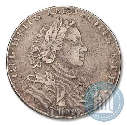 Фото 1 рубль 1710 года Н "Портрет работы Г. Гаупта"
