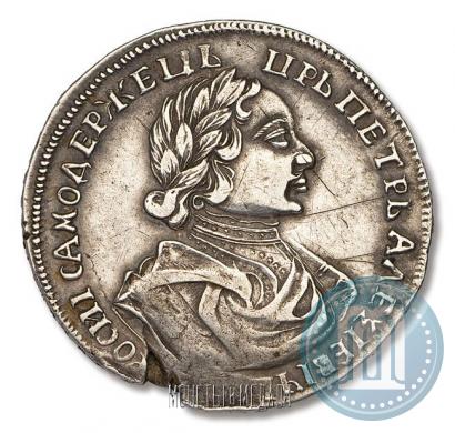 Фото Полтина 1719 года  "Портрет в латах"