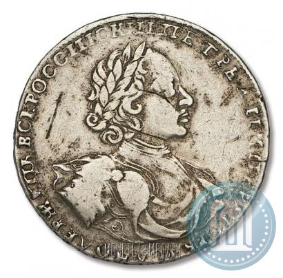 Фото 1 рубль 1722 года  