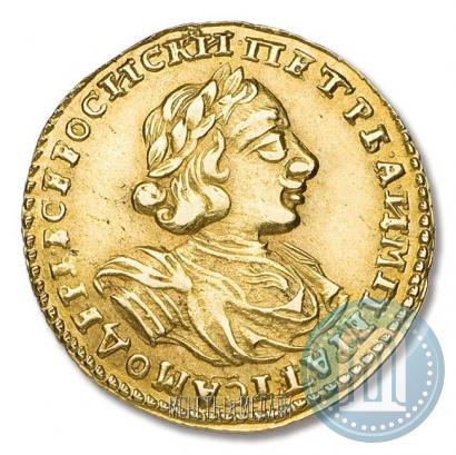 Фото 2 рубля 1723 года  "Портрет в латах"