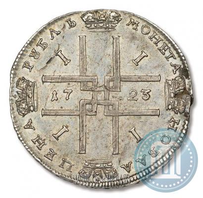 Picture 1 rouble 1723 year  "Portrait in ancient armour"